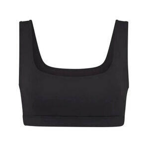 Skims Recycled Swim Tank Bikini Top Size Large Onyx